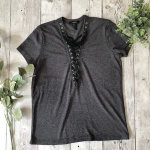Forever 21 Lace Up Shirt